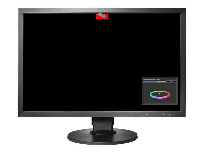 The EIZO ColorEdge CG2420 Color Management LCD Monitor showing the hardware calibration at work.