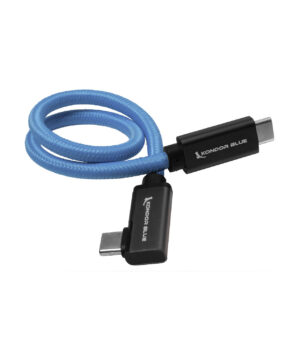 Kondor Blue 12" USB-C to USB-C Right Angle Cable Product Image