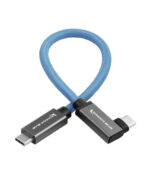 Kondor Blue 8.5" USB-C to USB-C Right Angle Cable Product Image