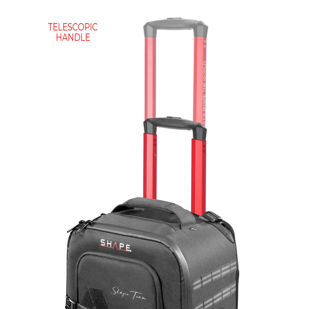 SHAPE Pro Video Camera Backpack product image showing the telescopic handle.